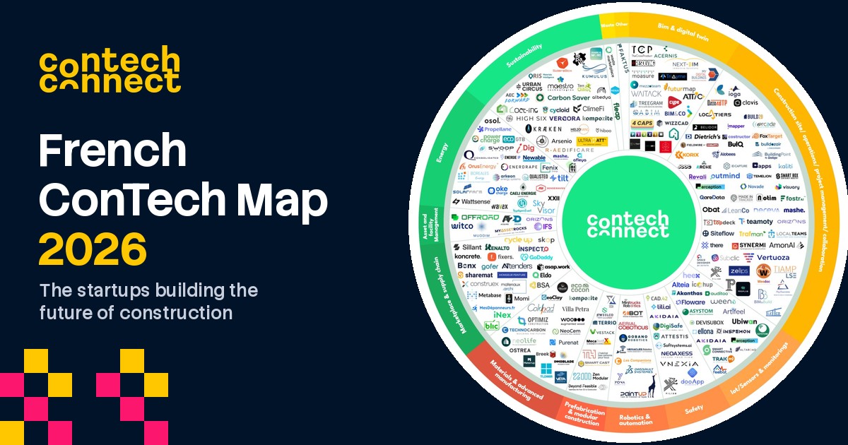 French ConTech Map 2026: the startups building the future of construction